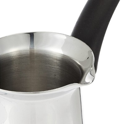 Orbit 12 Ounce Silver Stainless Steel Turkish Coffee Pot