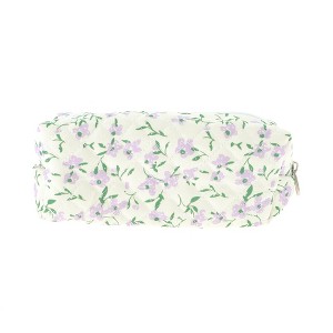 Unique Bargains Small Floral Print Makeup Bag 1 Pc - 1 of 3