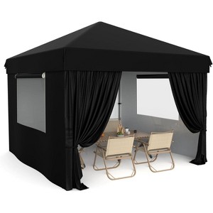 10 X 10ft Pop-Up Canopy, Foldable Outdoor Sunshade Shelter, One-Push Setup Tent for Events, Parties, Camping and Commercial - 1 of 4