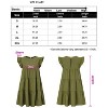 Coolmee Women Summer Mini Dress Casual Ruffle Sleeve Babydoll Dress Beach Loose Flowy Short Sundress - 4 of 4