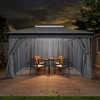 Decksplore 10'x13' Patio Gazebo Outdoor Heavy Duty Party Tent with Double Roofs, Mosquito Nettings and Privacy Screens - 4 of 4