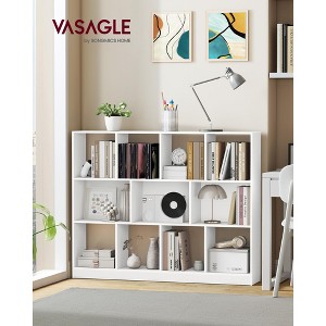 3-Tier Bookcase, Open Shelf Organizer for Living Room/Office, Space-Saving Design, Tool-Free Assembly - 1 of 4
