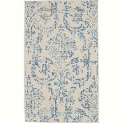 Nourison Jubilant Farmhouse Vintage Damask Area Rug