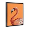 Stupell Industries Tropical Flamingo Bird Portrait Watercolor Detail Floating Frame Canvas Art - 2 of 4