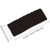 Allegra K Women's Fingerless Gloves Knitted Ribbed Cuff Arm Warmers One Size - 3 of 4