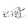 Haus of Brilliance Silver 1/2 Cttw Lab Grown Diamond Classic 4-Prong Stud Earrings - 2 of 4
