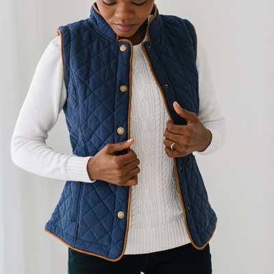Hope & Henry Womens' Quilted Riding Vest