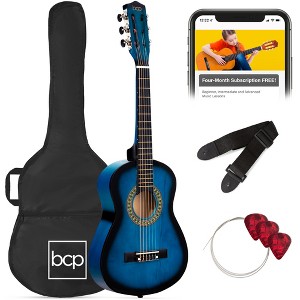 Best Choice Products 30in Kids Acoustic Guitar Beginner Starter Kit with Strap, Case, Strings - 1 of 4