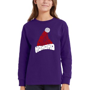 LA Pop Art All I Want for Christmas is You - Girl's Word Art Long Sleeve T-Shirt - 1 of 4