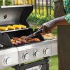 3-Burner Propane Gas Grill in Stainless Steel with Side Burner, Condiment Rack and Built-in Thermometer with Grill Cover - 3 of 4