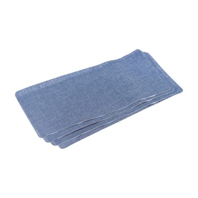 Unique Bargains Iron-on Washable Clothes Hole Repairing Denim Patches 12 Pcs