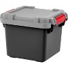 IRIS USA Heavy Duty Trail Box - Black, Gray, Red - 2 of 4