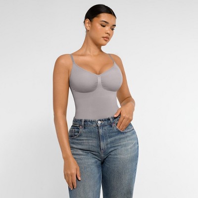 Feelingirl Women's Seamless Tummy Control Brief Shapewear Bodysuit