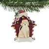 Holiday Ornament Dog In Dog House  -  One Ornament 4.0 Inches -  Christmas Bone  -   -  Polyresin  -  Multicolored - image 3 of 3