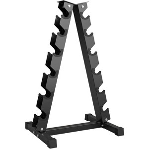 Acekool 6 Pair Dumbbell Rack Stand, Space Saving Steel Weight Storage with Rubber Guards, Home Gym, 800LB Capacity - 1 of 4