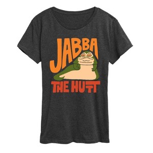 Women's - Star Wars - Doodle Jabba Hutt Short Sleeve Graphic T-Shirt - 1 of 4