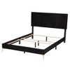 Baxton Studio Abberton Modern and Contemporary Velvet and Metal Panel Bed - 4 of 4