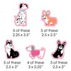 Big Dot of Happiness Pawty Like a Puppy Girl - Paper Straw Decor - Pink Dog Baby Shower or Birthday Party Striped Decorative Straws - Set of 24 - 2 of 4