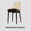 Modern Dining Chairs Set, with Thick Soft Cushions & Metal Leg, for Dining Room, Kitchen, Available in Multiple Colors - 4 of 4