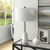 Hudson and Canal 25.5" Marble Table Lamp with Fabric Shade - 3 of 4