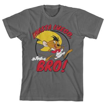 Luego : Boy\'s Bro Looney Target T-shirt Speedy Gonzales Tunes Hasta Charcoal