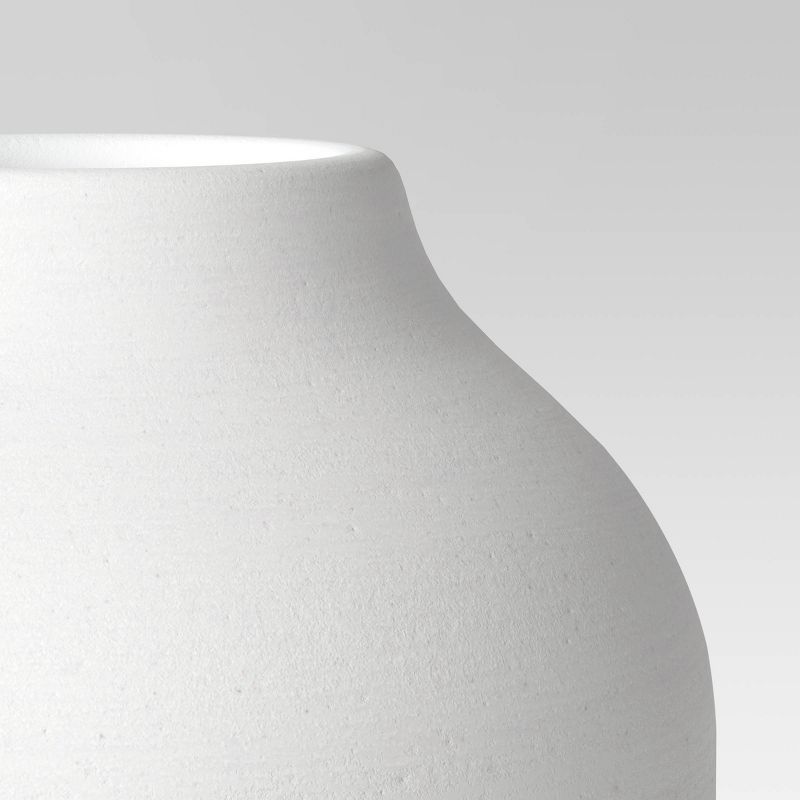 Textured Ceramic Vase White - Threshold™, 3 of 10