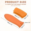 Unique Bargains Silicone Frying Cookware Pan Pot Handle Holders 4 Pcs - 2 of 4