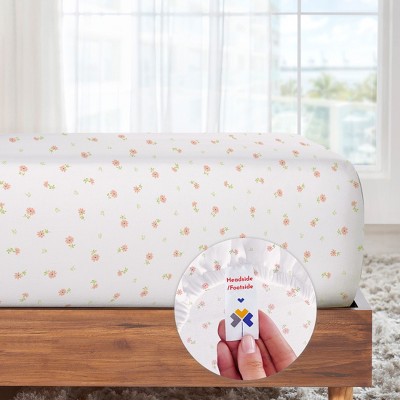 Soft Floral Full Cotton Sateen Deep Pocket Sheet Set