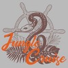 Juniors Womens Jungle Cruise Snake Logo T-Shirt - 2 of 4