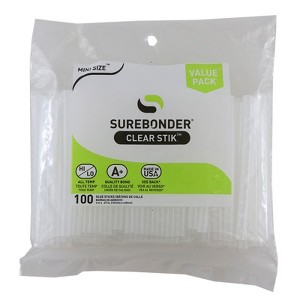 Surebonder Mini Size 4" Clear Hot Glue Stick, Dual Temperature, Pack of 100 - 1 of 1