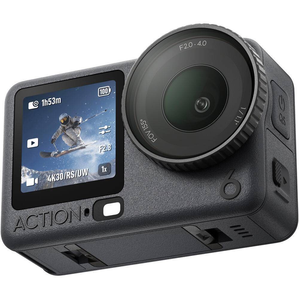 DJI Osmo Action 6 Flagship Action Camera: f/2.0-4.0 Variable Aperture, 1/1.1" Large Sensor, 4K UHD