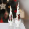 15"H & 12.5"H Sullivans Christmas Cardinal Cone Tree Set of 2  Multicolor - 4 of 4