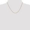 Black Bow Jewelry 0.8mm 14k Yellow Gold Solid Baby Wheat Chain Necklace - 2 of 4
