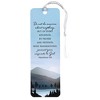 Dicksons Do Not Be Anxious - Philippians 4:6, Blue 6 x 2 Inch Laminated Cardstock Tassel Bookmark; Pack of 12 - 2 of 2