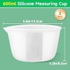 JDICTION 2-Pack 600ml Silicone Mixing Bowls - Reusable Measuring Cups for Epoxy Resin, Jewelry Casting & Acrylic Paint, Nonstick Craft Tools - 2 of 4