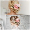 Unique Bargains Women's Lightweight Simulated Flowers Hair Clip Comb 1 Pc - 4 of 4