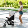 Safstar Foldable Lightweight Baby Stroller Kids Travel Pushchair 5-Point Safety System - 3 of 4