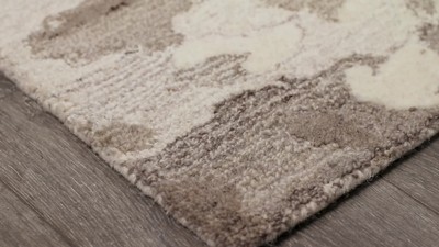 Charcoal Flat Woven Synthetic Reversible Indoor/Outdoor Rug 2' x 8'