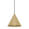 1-Light Narices Mini Pendant Structured Black Finish with Brushed Brass Metal Shade - EGLO: Adjustable, ETL Listed, for Kitchen & Bathroom - image 3 of 3