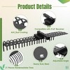 60" Landscape Rock Rake Fits 2" Receiver, 3-Point Hitch Attachment with 360-Degree Rotation, Tow-Behind Garden Tool for Compact Tractors Category 1 - 2 of 4