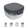 Bentgo  7.6c Glass Salad Container Dark Gray - 3 of 4