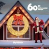 SEVOBAL Wreaths 60in Outdoor Christmas Wreath Decoration Holiday Decor for Home Exterior Christmas Outdoor Decorations, Gold, 60"*5"*60" - 4 of 4