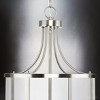 Urban Ambiance Luxury Modern Farmhouse Indoor Chandelier,  30-5/8''H x 15"W x 15''D,  Brushed Nickel Finish, UHP4611 - 4 of 4