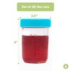 WeeSprout Glass Baby Food Storage Jars with Lids, Reusable Small Containers -  4/8 oz, 8/12 Pack - 3 of 4