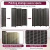 BestMassage 4/6 Panel Room Divider 6 Ft Tall Bamboo Portable Privacy Screen - 4 of 4