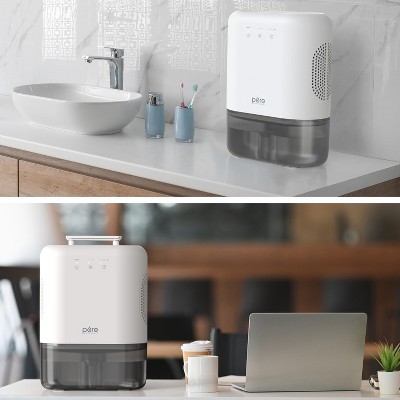 PureDry Elite White Dehumidifier with Large Water Tank