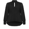 CITY CHIC | Women's Plus Size  Miranda Cowl Top - black - 12 Plus - 4 of 4