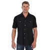 Gioberti Men's Casual Western Solid Short Sleeve Shirt With Pearl Snaps - 2 of 4