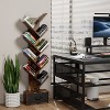NicBex Bookcases for Living Room 5 Tier Large Bookcase Open Bookshelf Vintage Industrial Style Bookshelf with Metal Frame - 3 of 4