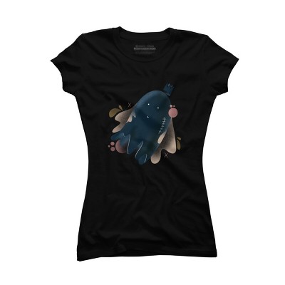 Junior's Design By Humans Little floating ghost By Nebenzu T-Shirt